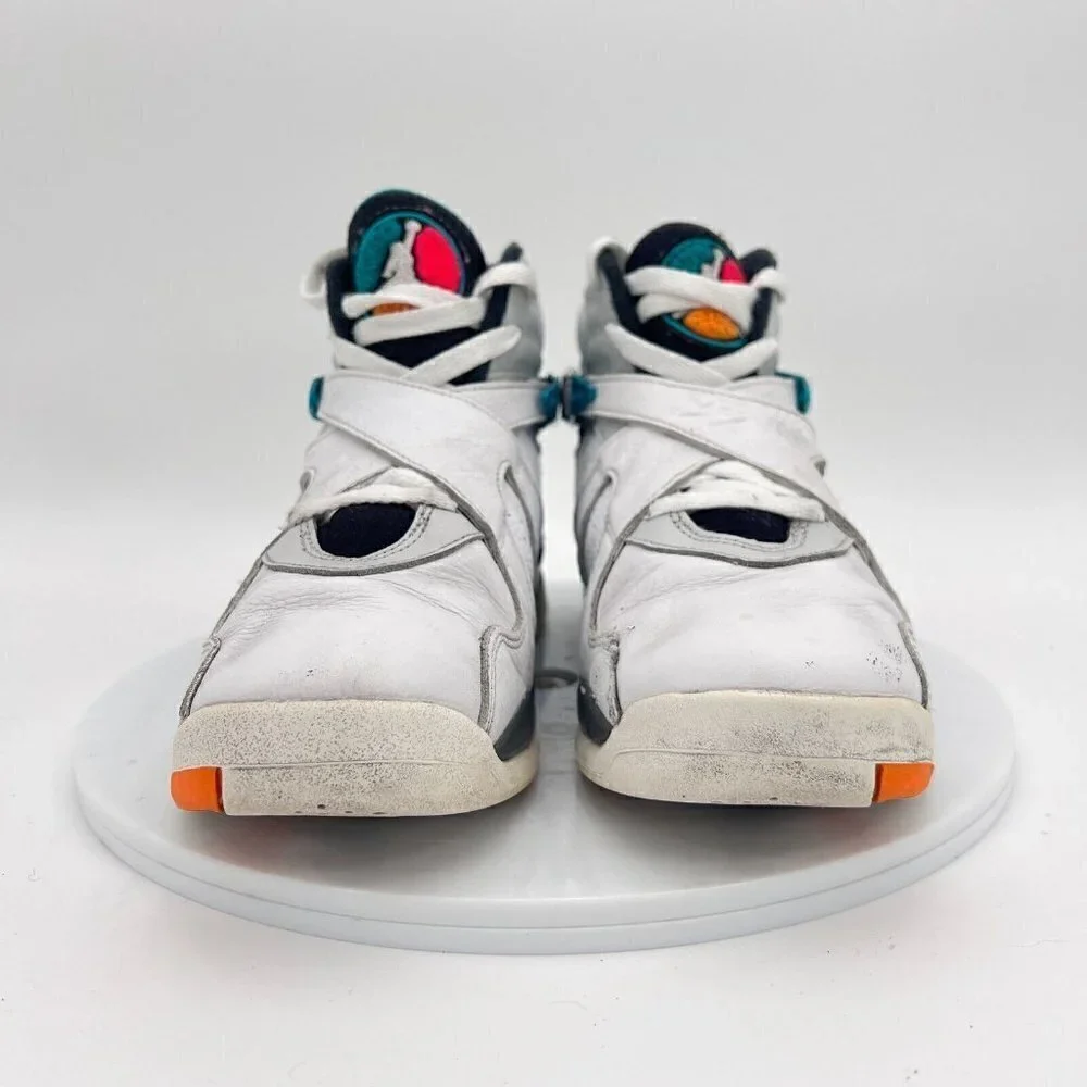 Nike Air Jordan 8 Retro Youth Size 7.5 Women 9 305368-113 South Beach Shoes